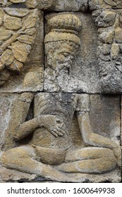 Relief Of The Asceticism At The Borobudur Temple