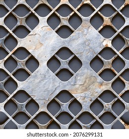 Relief geometry stone marble, geometry for floor and wall - Shutterstock ID 2076299131