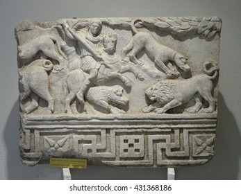 Relief With Hunting Scene - Hellenistic Period In Apollonia, Albania