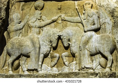 Relief On The Tombs Of Darius And Xerxes