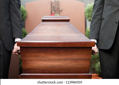 Religion, Death And Dolor  - Funeral And Cemetery; Funeral With Coffin
