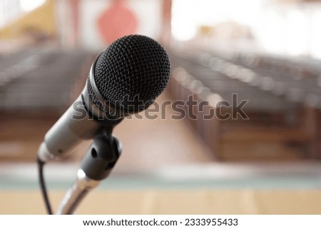 religion microphone stage conference hall church