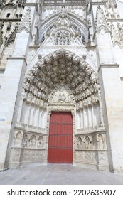 Religious Artwork At The Cathedral In Auxerre, France