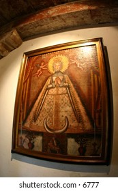 religious artwork of a woman