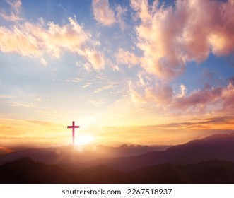 religious concept,The cross of God in the rays of the sun - Powered by Shutterstock