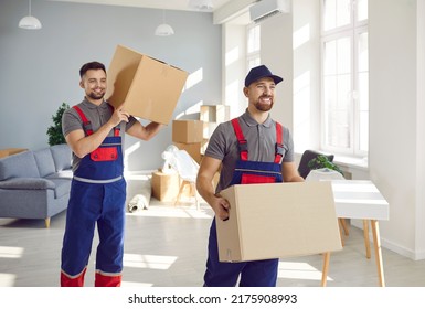 Relocation Service Loaders Moving Delivery Company Stock Photo ...