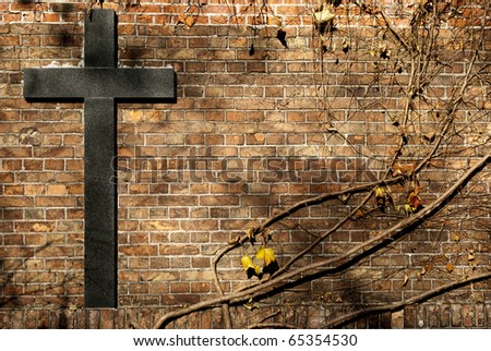 relogion cross on the wall