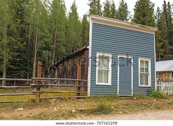 Remaining Buildings Gold Silver Mining Quasighost Stock Photo