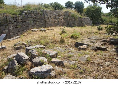 Remains Of The Buildings Near The Agora Of Troy, Possibly Priam's City Of The Iliad, . Turkey