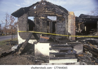 Remains Of A Burned Down House, Michigan