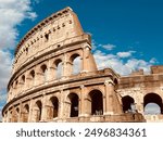 Remains of Colosseum in Ancient Rome