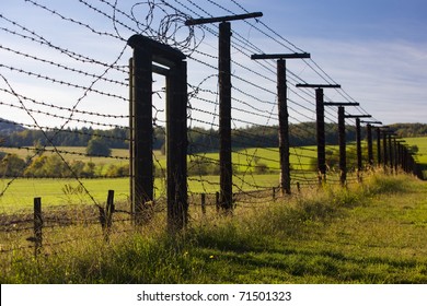 Remains Of Iron Curtain, Cizov, Czech Republic