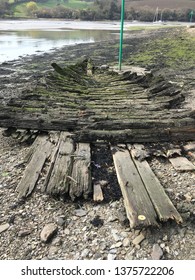 Remains Of Old Boats On Kingsbridge Estuary