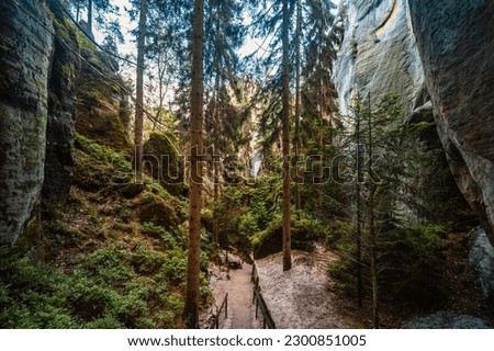 Image, Stock Photo In the Adersbach-Weckelsdorf Rock Town