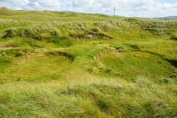 Remains Of Roundhouses At Cladh Hallan, The Only Place In Great Britain Where Prehistoric Mummies Have Been Found, South Uist Island, Outer Hebrides, Scotland