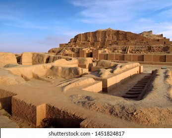 Remains of zuggurat Chogha Zanbil & temple of Elamite god Kiririsha, Shush, Iran. Complex is no.1 object in UNESCO List in Iran. One of most ancient & attractive tourist sites in Khuzestan province