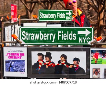 Remember John Lennon And The Beatles At Central Park - New York NY - USA - April 1 2018