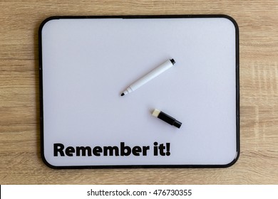 Remember White Board Pen On Wooden Stock Photo 476730355 | Shutterstock