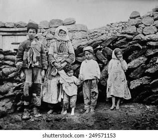 Remnant Of Armenian Family During The WW1 Era Genocide. Ca. 1915-19.