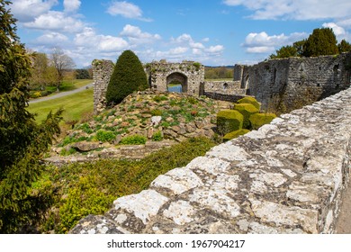 Remnants Of The Historic Leeds Castle In Kent, UK.