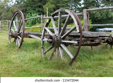 Remnants Of A Horse-drawn Cart Circa 1800's