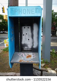 Remnants Of An Old Payphone