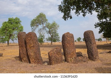 Remnants Of Senegambian Stone Circle At Sine Ngayene