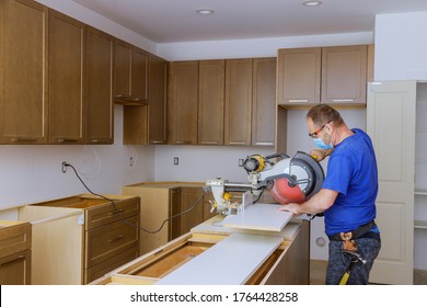 Remodel Home Improvement View Installed In A New Furniture In Kitchen Personal Protective Equipments For Healthcare Covid-19,