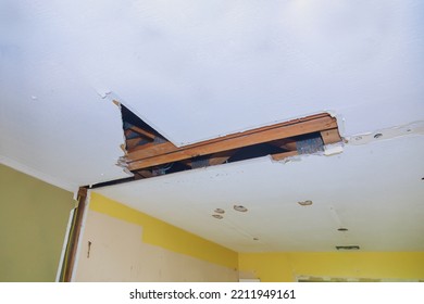 Remodeling Old Walls In Apartment Drywall Replacing Gypsum For Plasterboard Renovating Home Improvement