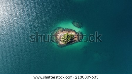 Similar – Image, Stock Photo Aerial views of small island off Ko Samet, Thailand