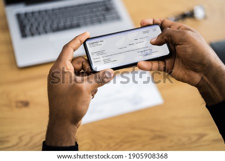 Remote Check Deposit Using Mobile Remote. Taking Photo