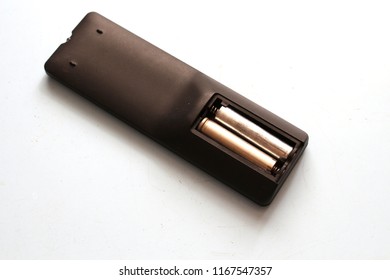 Remote control with batteries