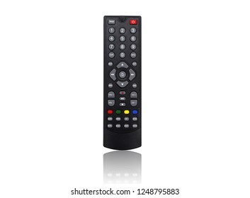 Remote Control Isolated On White Background, Top View