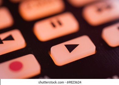 Remote control play button - Shutterstock ID 69823624
