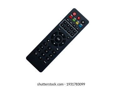 Remote control separately on a white background with clipping path