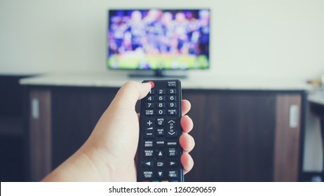 Remote Controls Turn The TV On Or Off