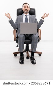Remote freelance working. businessman freelancer relax in office suit. Business success. Businessman communication on computer. freelancer working online. freelance blogger - Shutterstock ID 2368238691