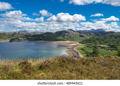 Remote isolated beach