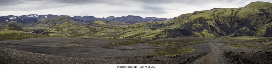 Remote valley in Iceland's highlands .