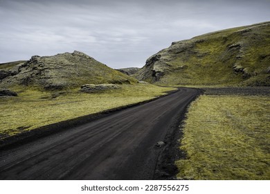 Remote valley in Iceland's highlands . - Powered by Shutterstock