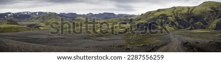 Remote valley in Iceland's highlands .