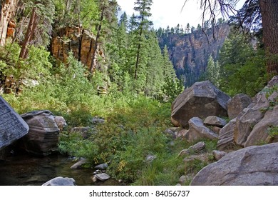 Remote Wilderness area of West Clear Water Creek in Central Arizona