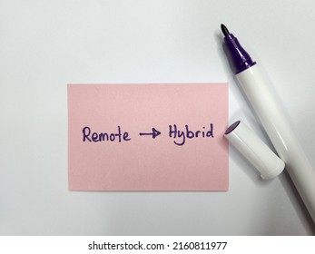 From Remote Work From Home To Hybrid Work Model During Covid-19 Pandemic 