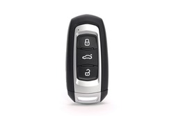 Remote-controlled Car Key Isolated On White Background