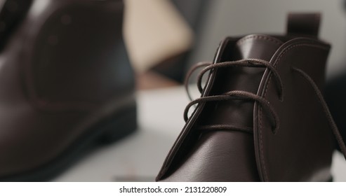 remove laces from chukka boots before maintenance