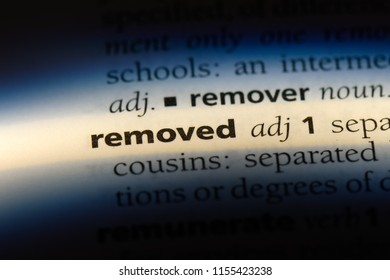 removed word in a dictionary. removed concept. - Shutterstock ID 1155423238