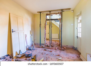 Removing A Wall During A Home Renovation, UK Building Work