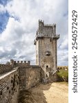 Renaissance Cathedral of St. James the Great at Beja, Portugal. Built in 1590, located in the old town square view from the Castle, Beja,