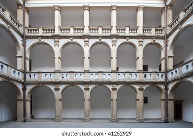 Renaissance Court Spandrel Jicin Czech Republic Castel Valdstein