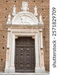 Forlí - The renaissance portal of church Chiesa del Carmine